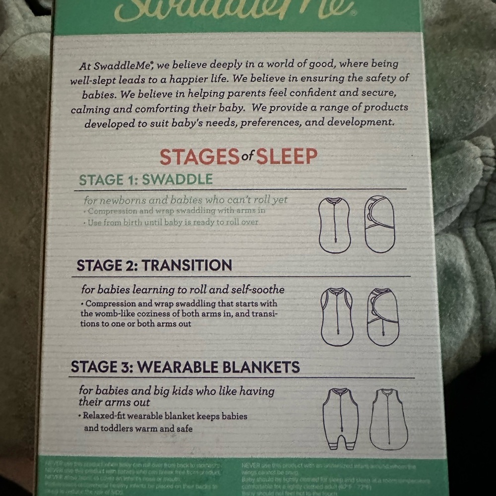 SwaddleMe Green Blanket for Cozy Comfort
